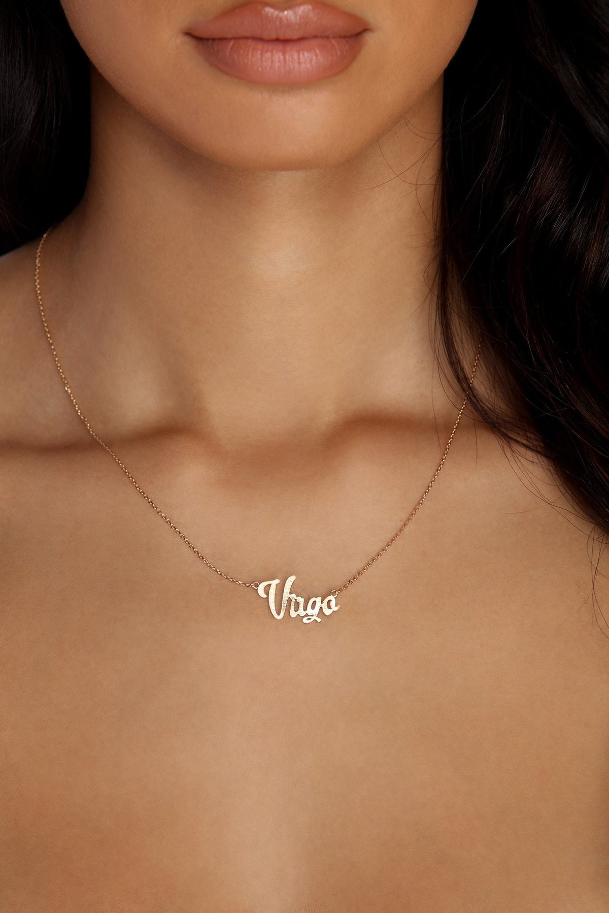 Virgo Script Necklace Sai Feel