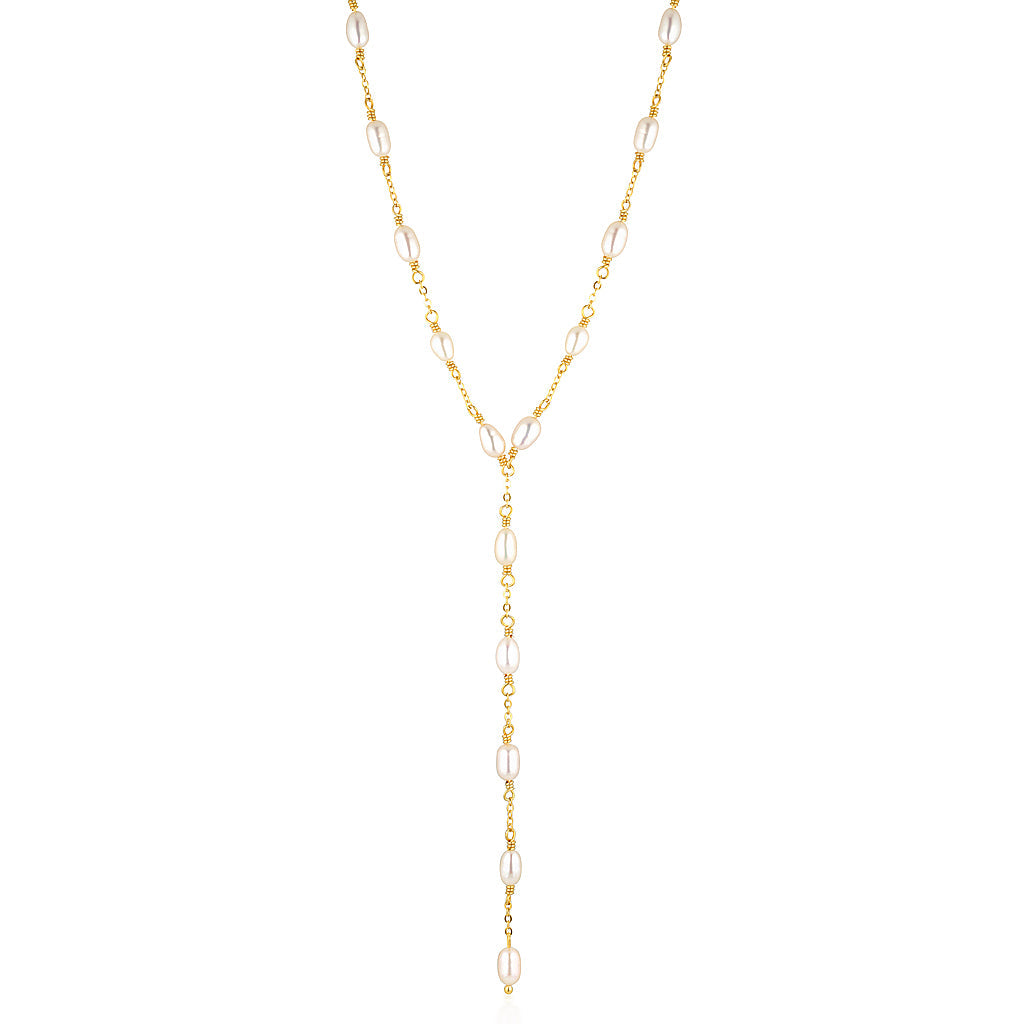 Vivian Drop Necklace Gold