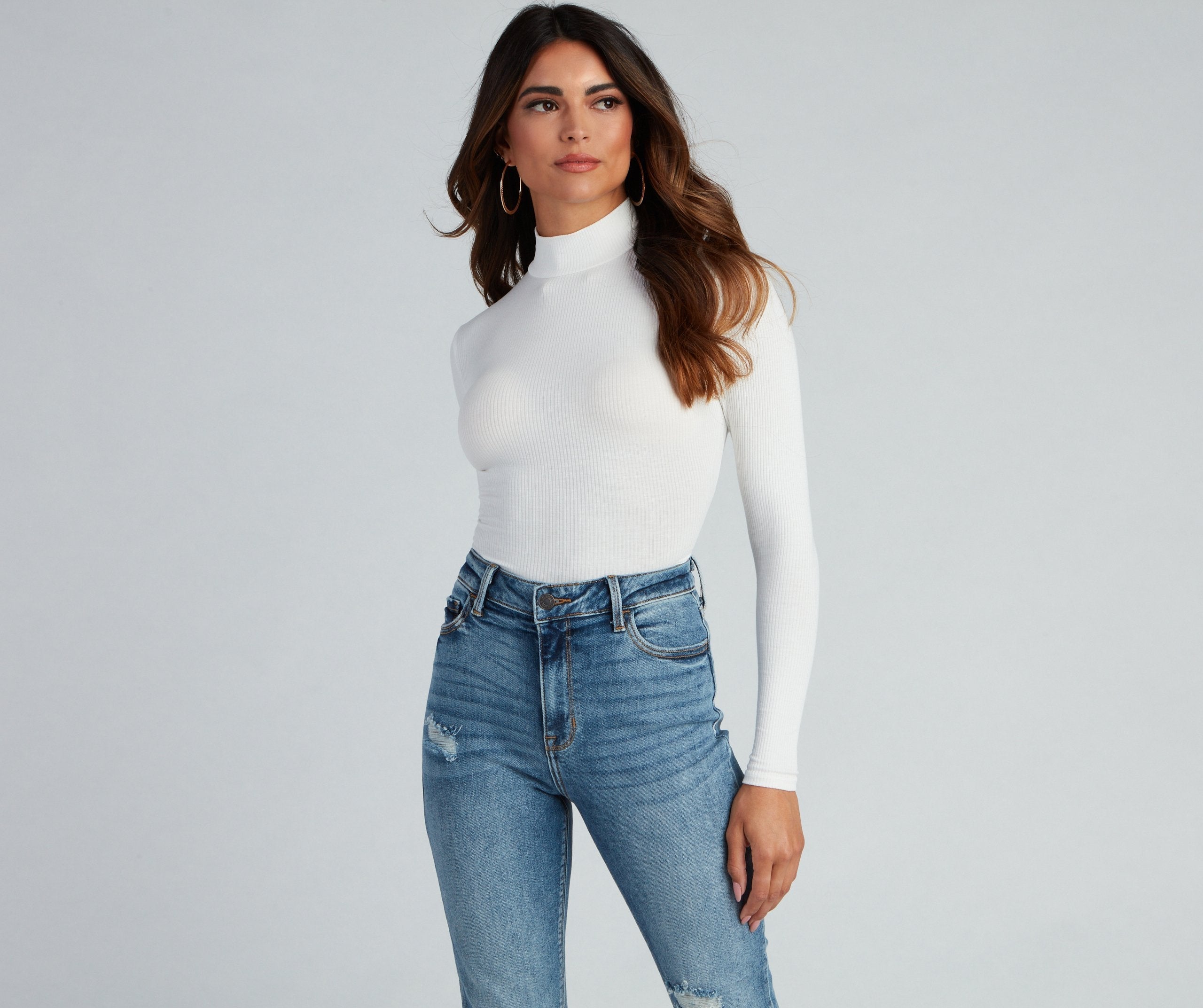 Wardrobe Essential Mock Neck Top Sai Feel