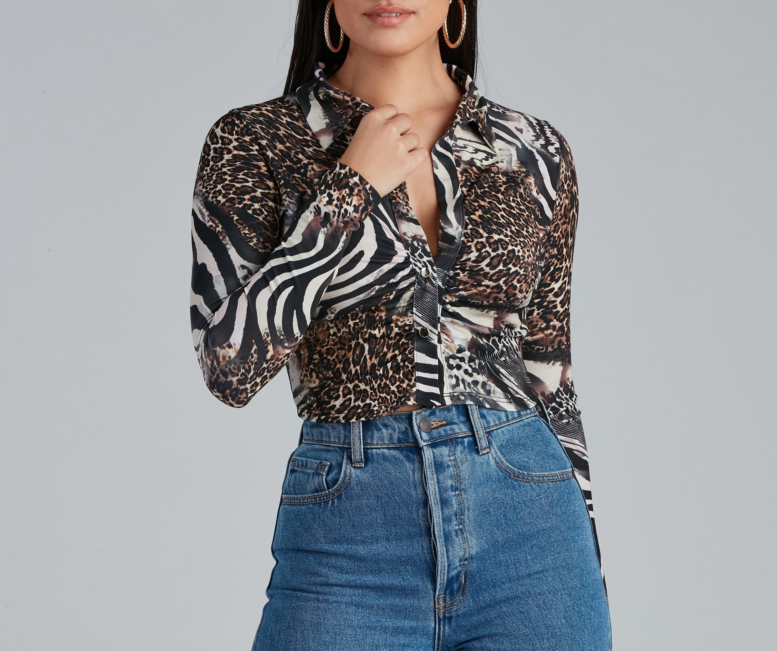 Wild Thing Animal Print Top Sai Feel