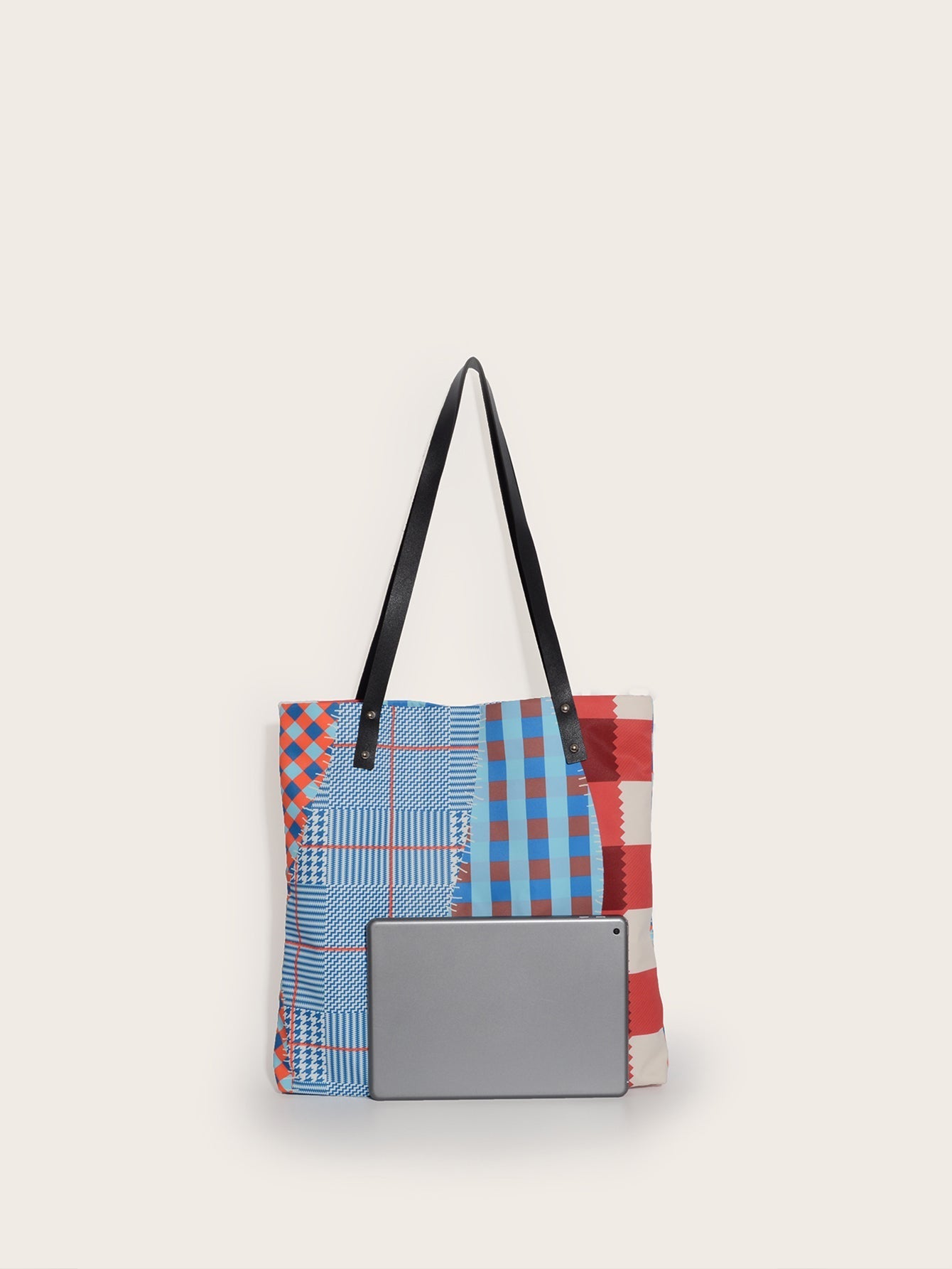 Women 2pcs Bags Waterproof Cloth Geometry Print Shoulder Bag with Coin Purse Sai Feel