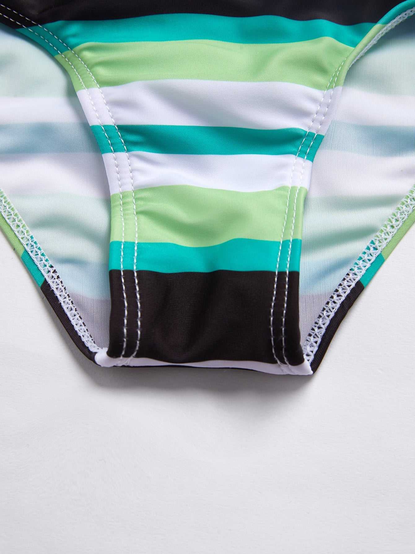 Women Bikini Set Striped Swimsuit Swimwear Beachwear Bathing Suit S/M/L/XL Sai Feel