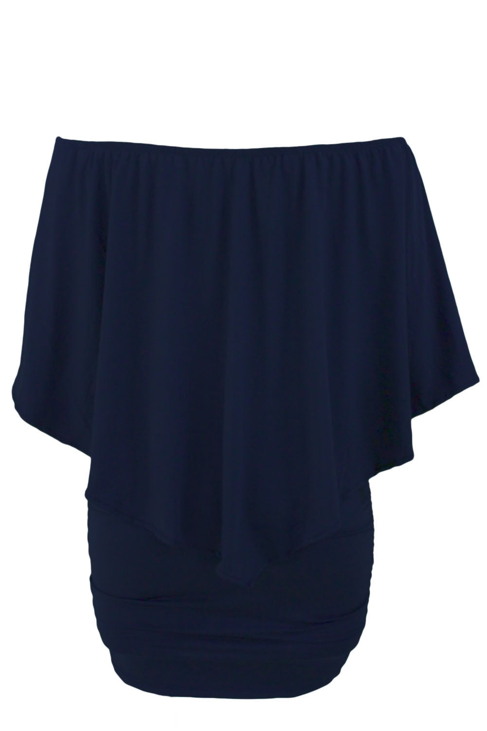 Women Fashion Casual Mini Poncho Flare Sleeve off shoulder Elegant Dress Slim & Plus Size Cape Dress Sai Feel