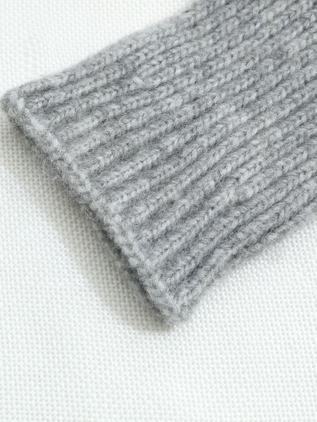 Women Integrated molding Vertical stripe wool gloves Sai Feel