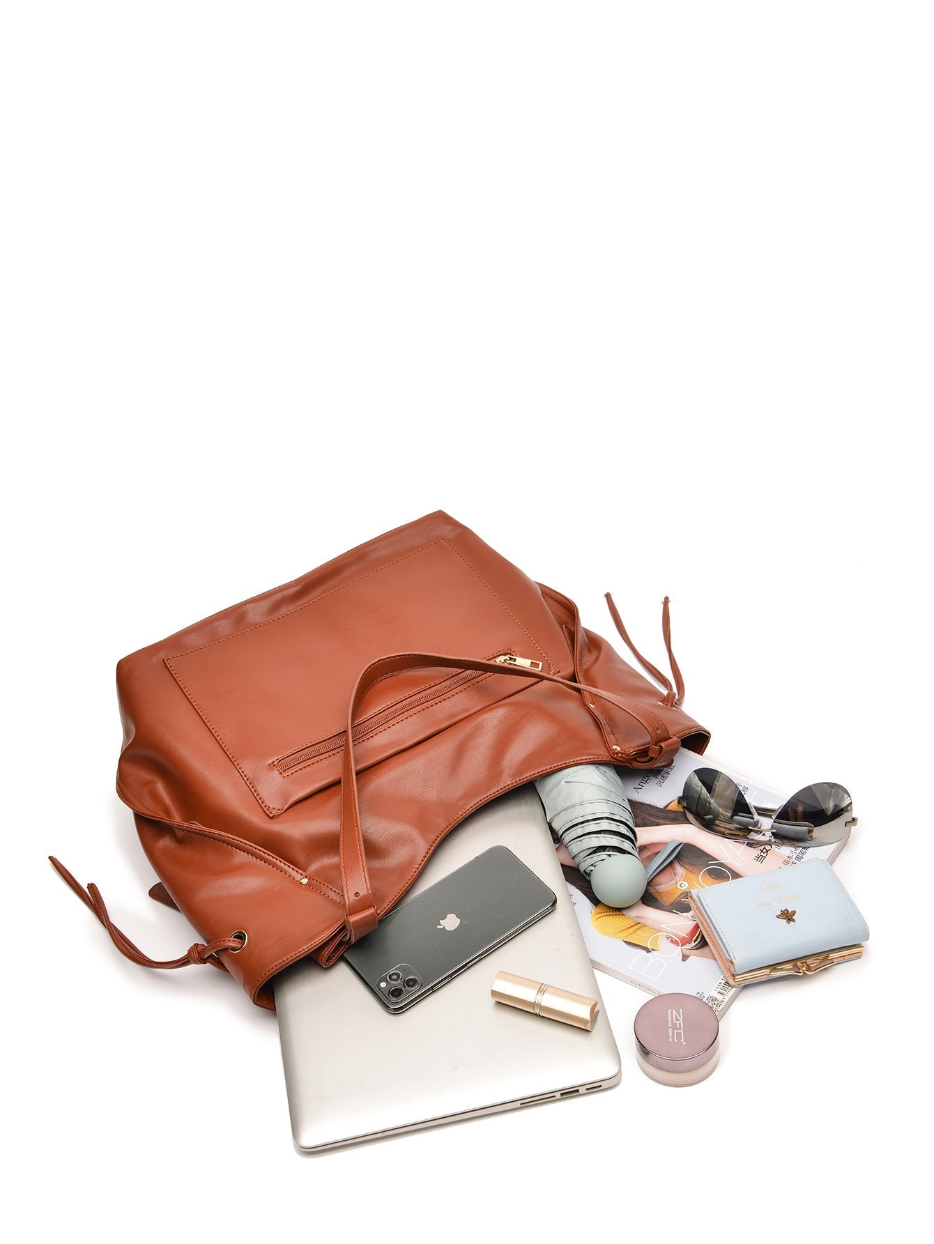 Women Leather Handbag Tote Shoulder Bag Sai Feel