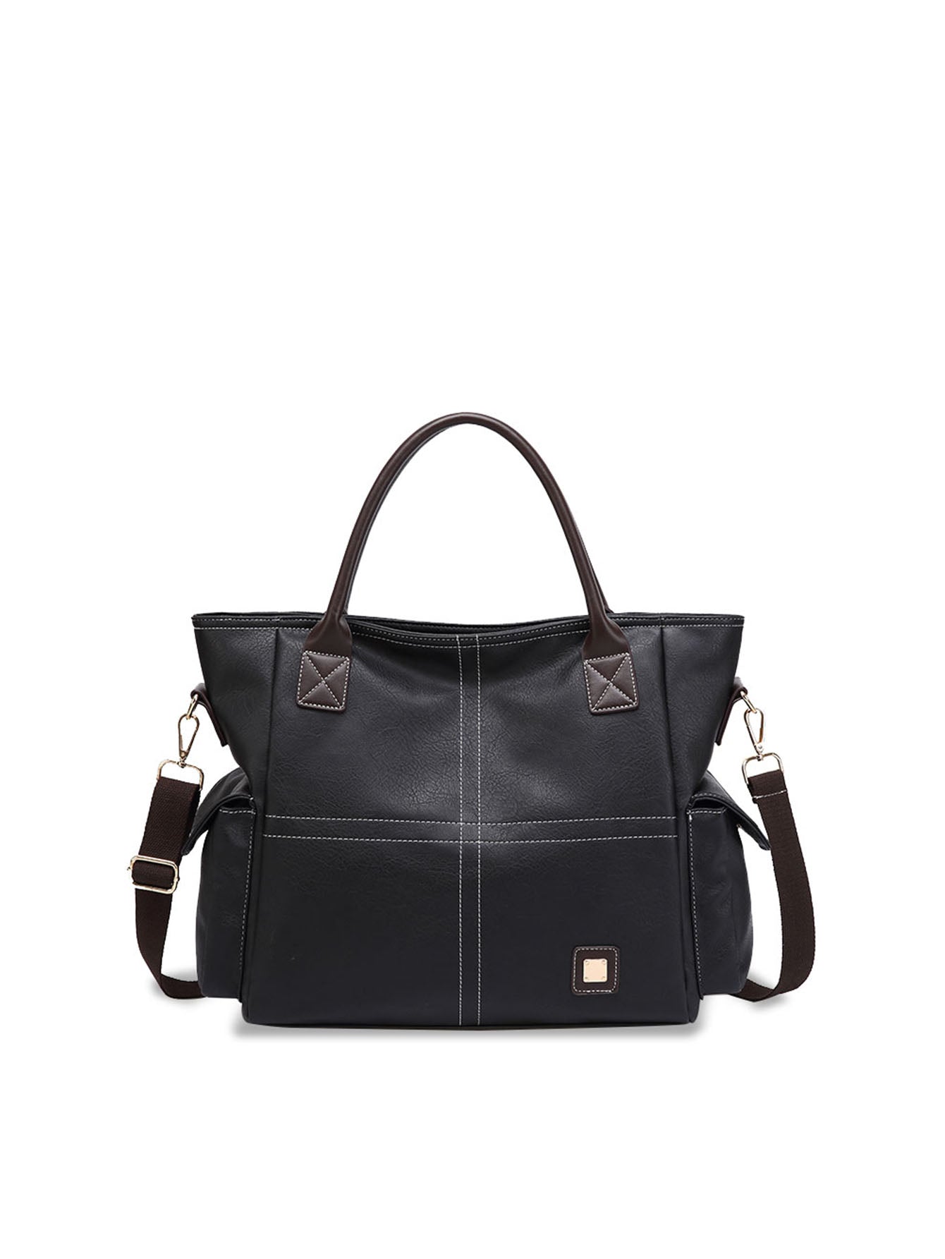 Women Leather Tote Shoulder Handbag Soft Large Capacity Top Handle Satchel Purse Casual Work Travel Bag Sai Feel