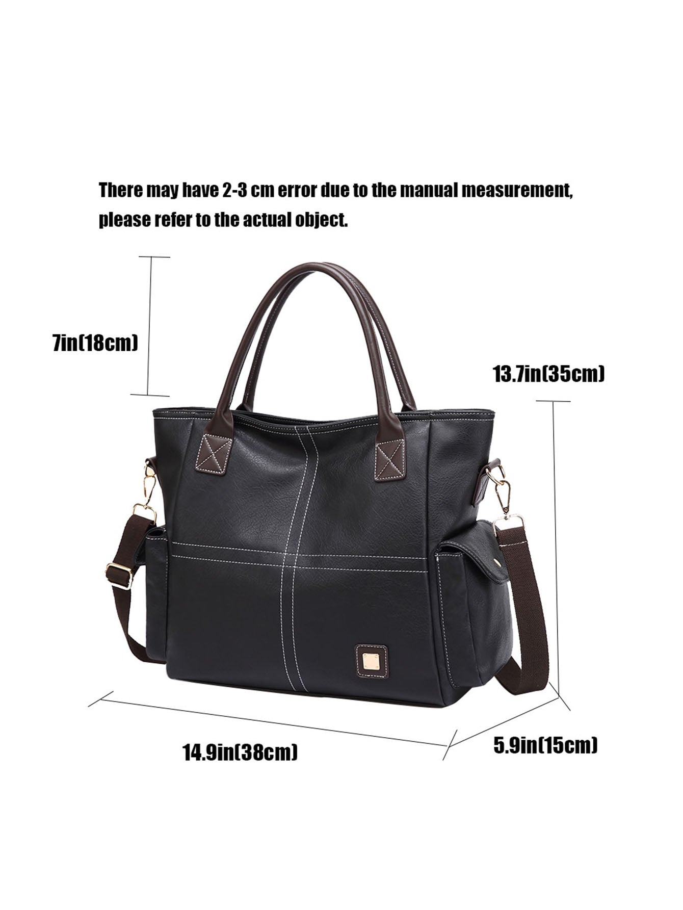 Women Leather Tote Shoulder Handbag Soft Large Capacity Top Handle Satchel Purse Casual Work Travel Bag Sai Feel