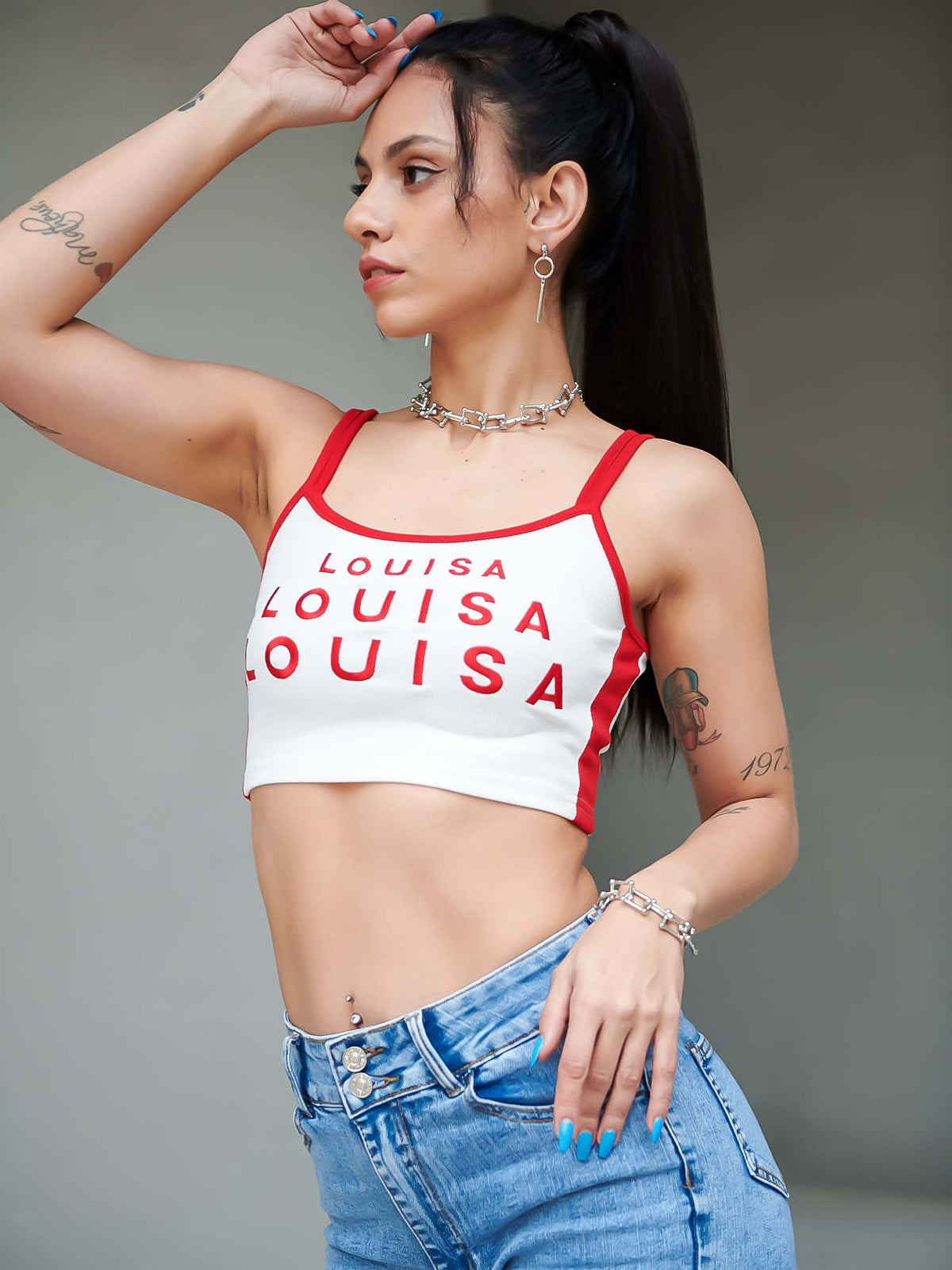 Women Letter Print Tank Tops Streetwear Crop Tops Sai Feel