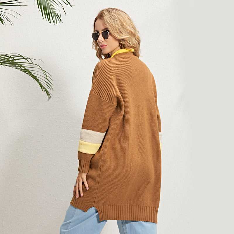Women Long Cardigan Coat Sweater ,Long Sleeve Cardigans Sweater Coat Sai Feel