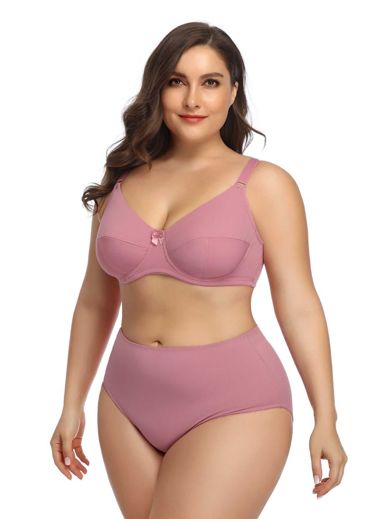 Women PLus Size Bra and Panties Set Non Padded Ultra Thin Cup Bra Set Full Coverage Sexy Lingerie Set Sai Feel Women PLus Size Bra and Panties Set Non Padded Ultra Thin Cup Bra Set Full Coverage Sexy Lingerie Set Sai Feel