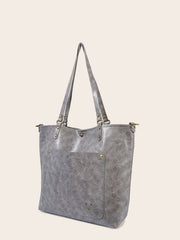 Women PU Leather Handbag Large Casual Shoulder Bag Tote Bag Sai Feel