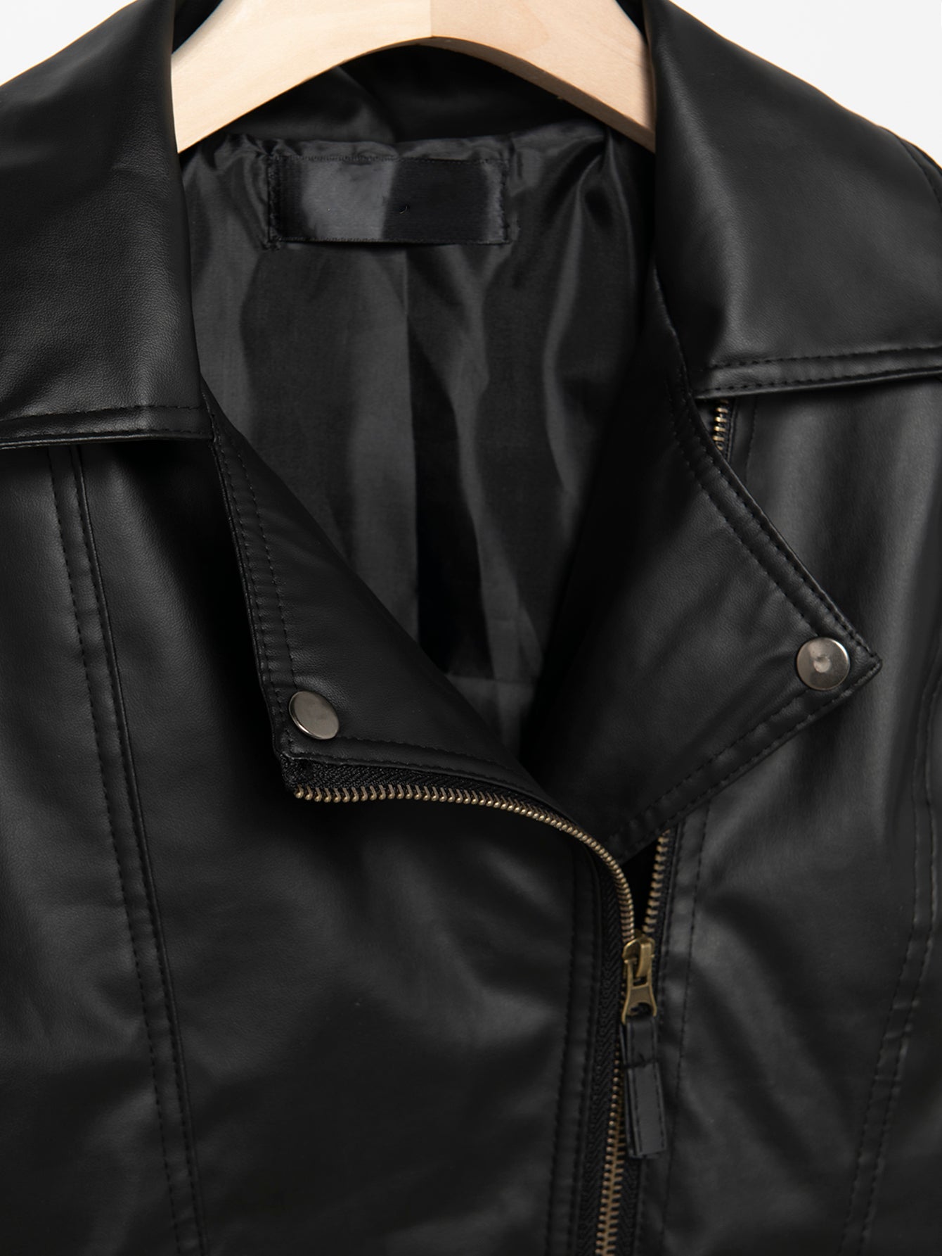 Women PU Leather Jacket Sai Feel