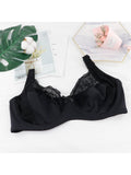 Women Plus E Cup Size Bra Breathable Sexy Lingerie Perspective Brassiere Floral Lace Bras Female Sai Feel