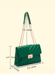 Women Quilted Flap Square Bag Sai Feel