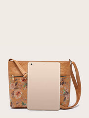 Women Retro Floral Printed Shoulder Bag Sai Feel