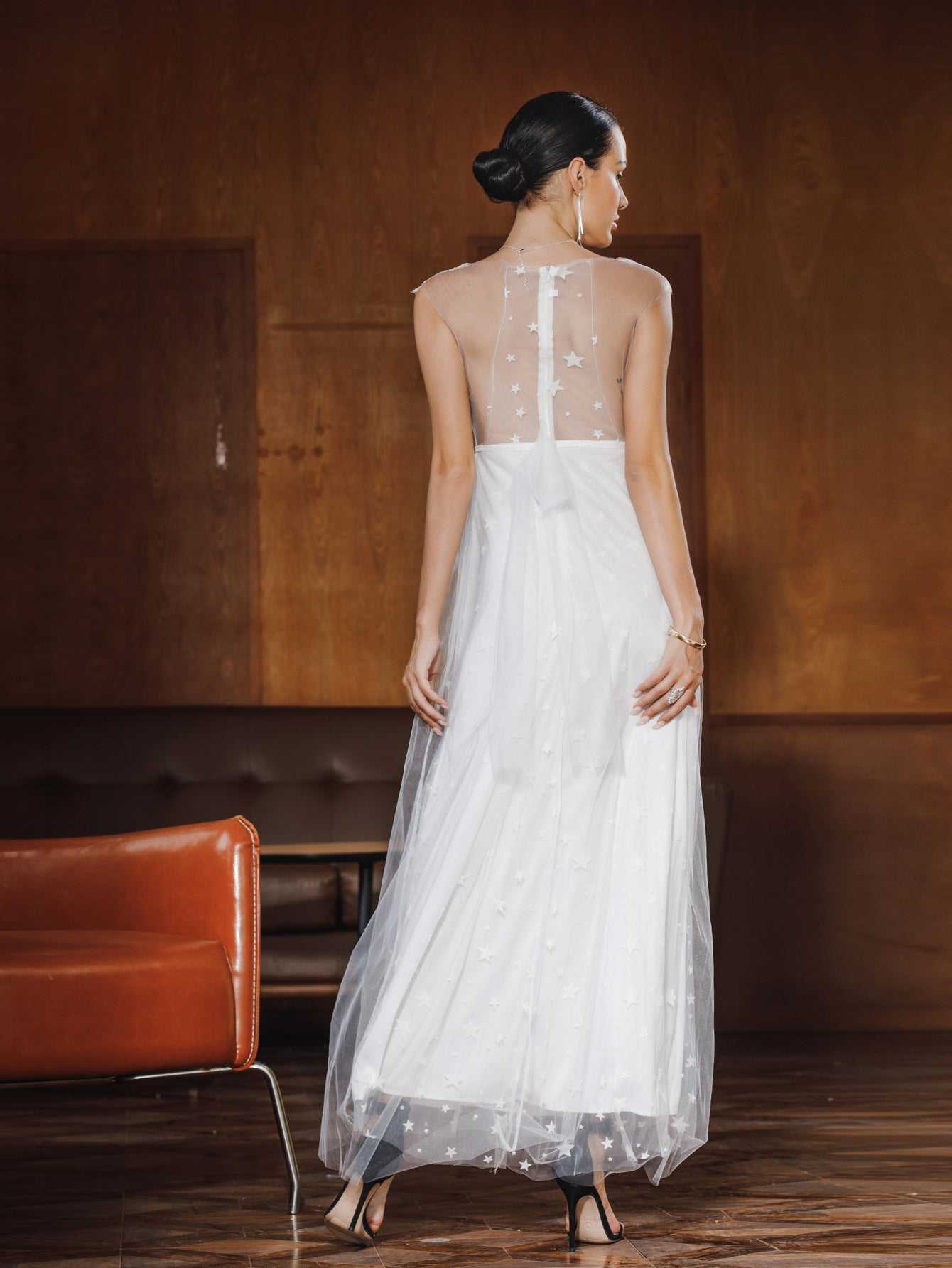 Women Sexy Party Evening Annual Wedding Dress Gown Sai Feel