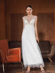 Women Sexy Party Evening Annual Wedding Dress Gown Sai Feel