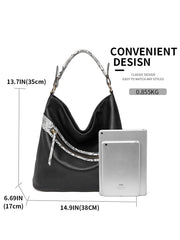 Women Shoulder Handbags Satchel Top Handle Bag Large Capacity Tote Bag Sai Feel