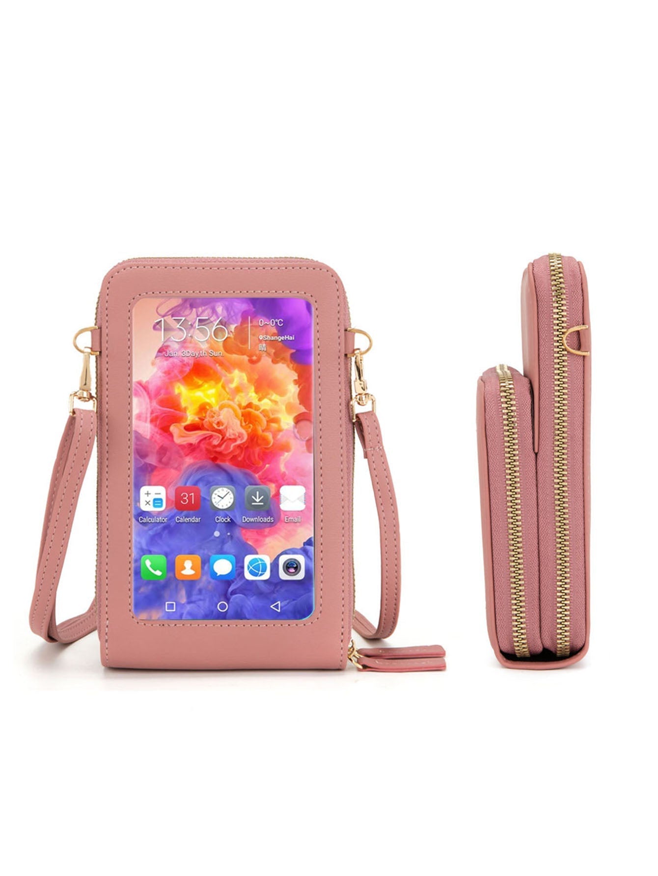 Women Small Leather Shoulder Bag, Crossbody Bag CellPhone Wallet Purse Lightweight Crossbody Handbags Sai Feel