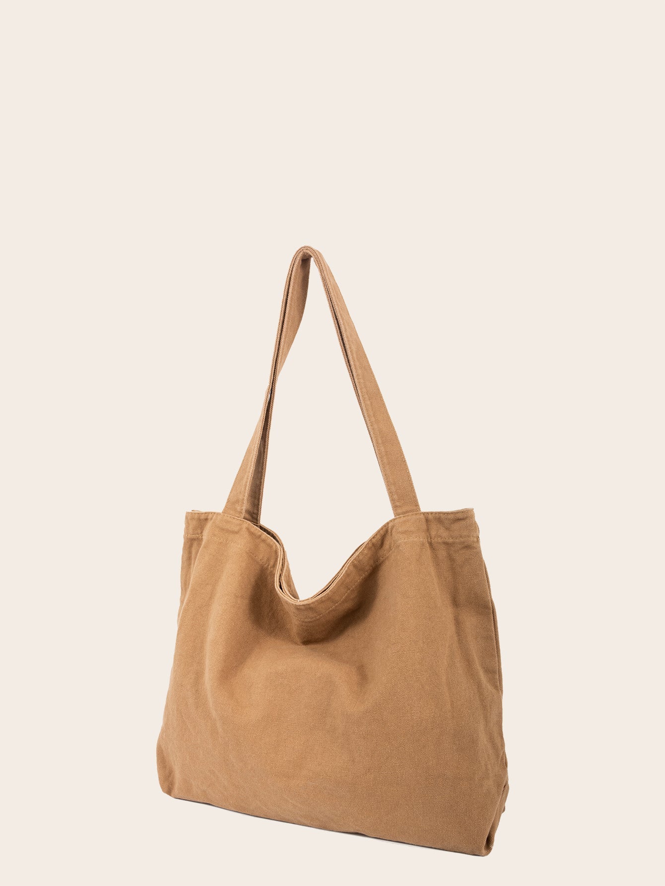 Women Solid Canvas Shoulder Bags Tote Purses Casual Handbag Sai Feel