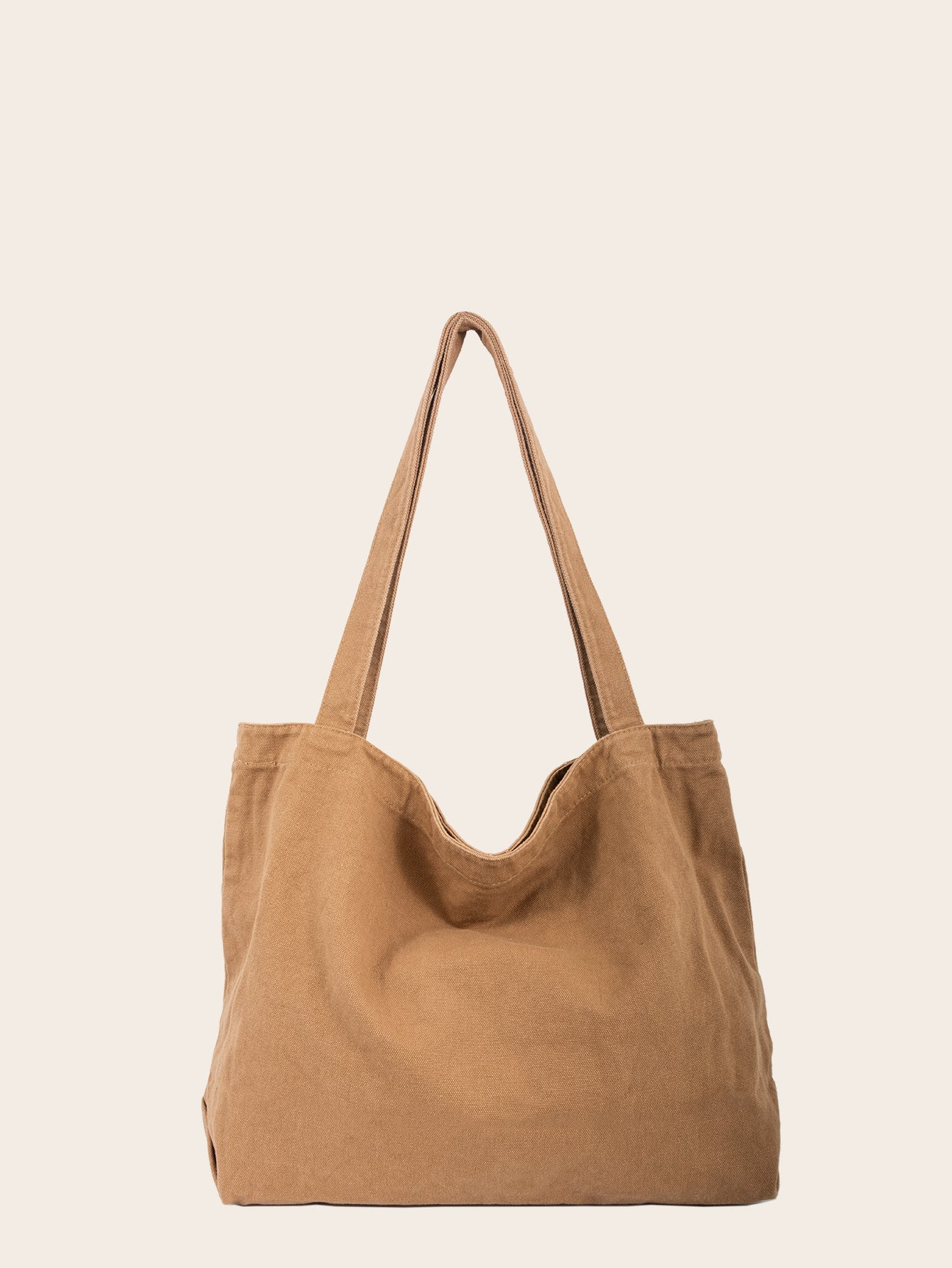 Women Solid Canvas Shoulder Bags Tote Purses Casual Handbag Sai Feel