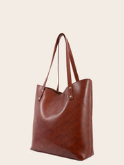 Women V Shape Opening Hand Bags Big Capacity Woman Shoulder Bag Sai Feel
