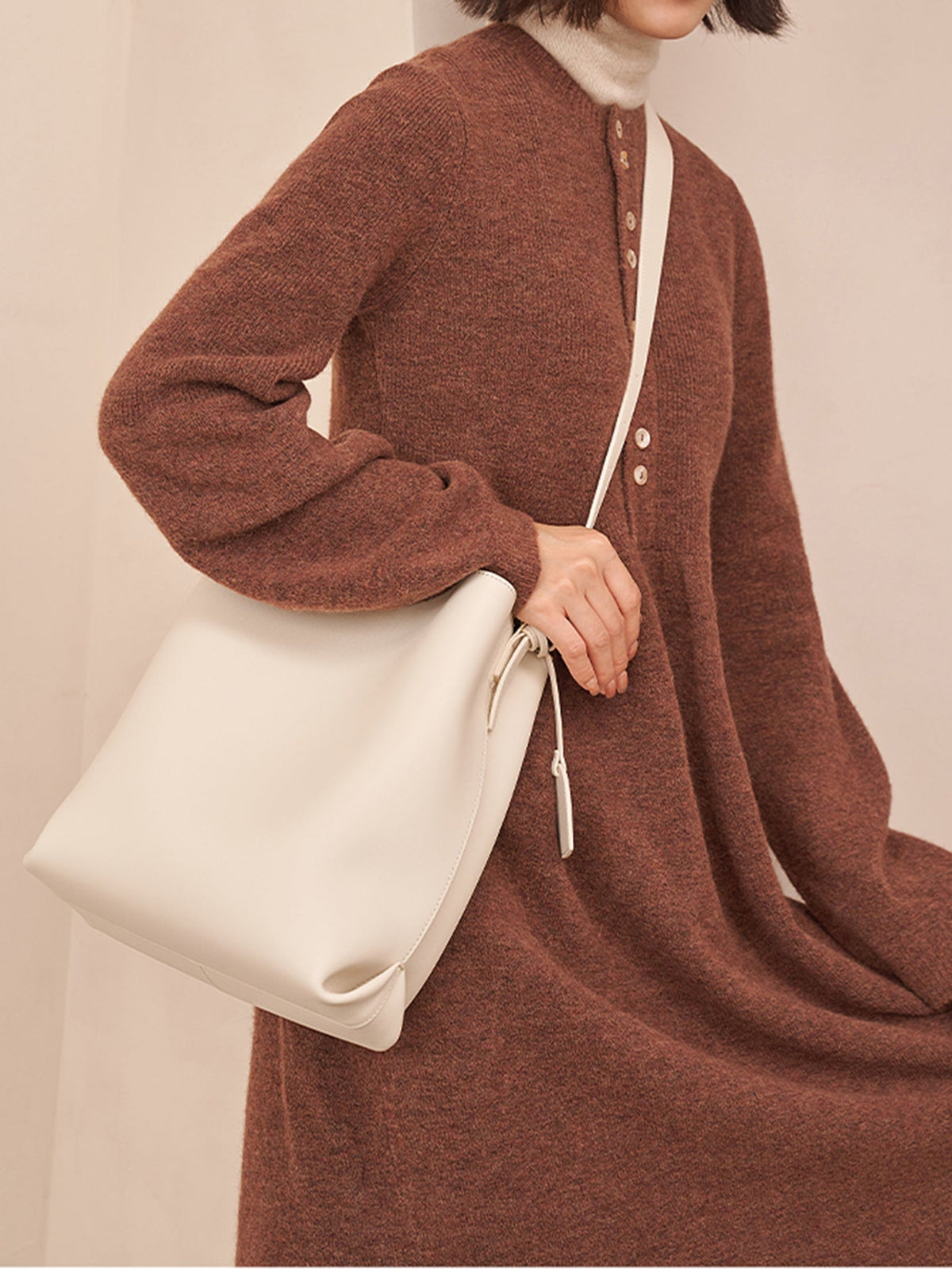Women Vintage Leather Handbags One Shoulder Bags Sai Feel