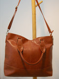Women Vintage Oil Leather Handbag Large Capacity Crossbody Shoulder Bag Sai Feel