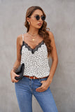 Women's Casual Lace Tank Tops Crochet V Neck Camisole Strappy Loose Vests Shirt Sai Feel