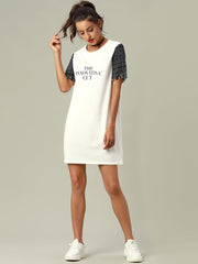 Women's Casual Short Sleeve Midi T-Shirt Dress Sai Feel