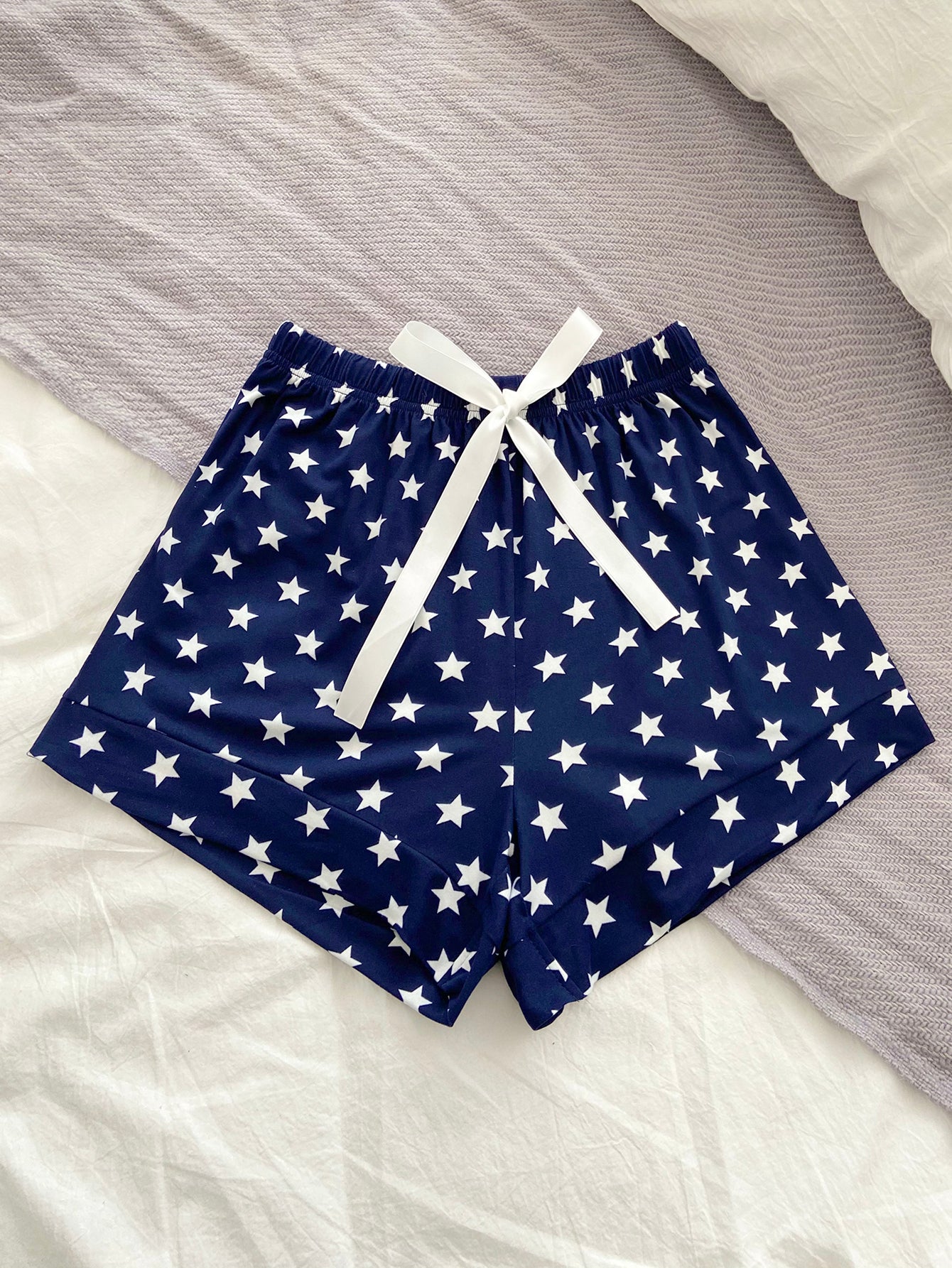 Women's Pajama Shorts Plaid PJ Bottoms Shorts Sleepwear Cute Sleep Pants Sai Feel