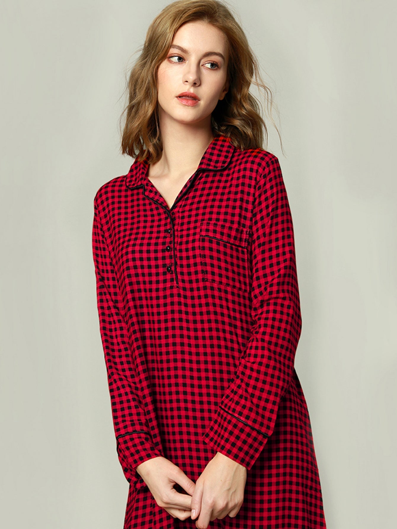 Women's Ultra-Soft Sleep Shirt Nightgown Sai Feel