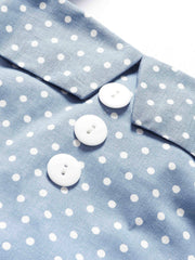Women's Vintage 1950s Party Top Polka Dot Rockabilly 40s Cotton Shirts Halter Tops(S-2XL) Sai Feel