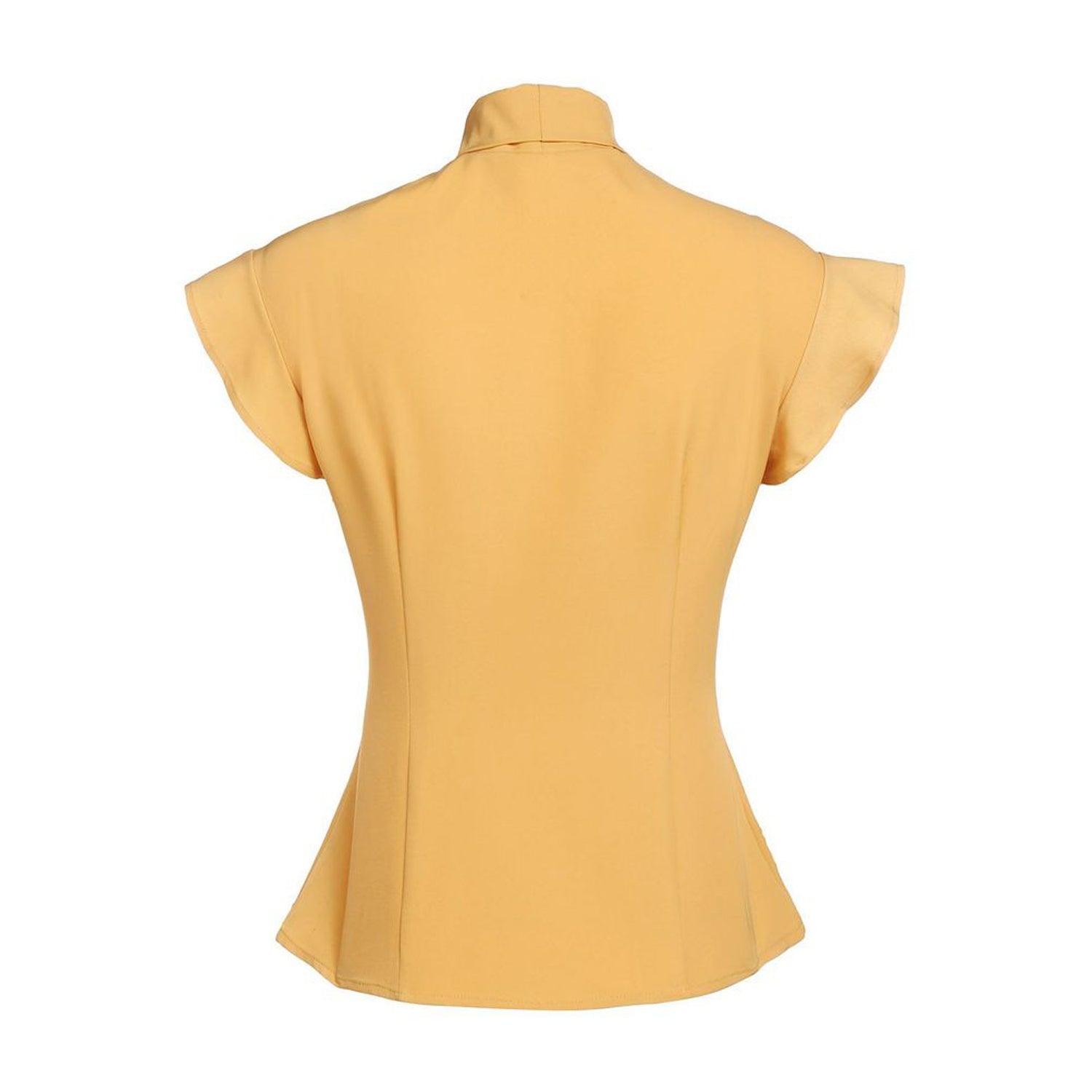Women's Vintage Short cap Sleeve Slim Fit 1950s Tops Blouse with bowknot(S-2XL) Sai Feel
