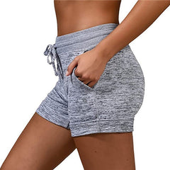 Women's bottom quick dry pants yoga pants casual sports waist strap stretch shorts Sai Feel