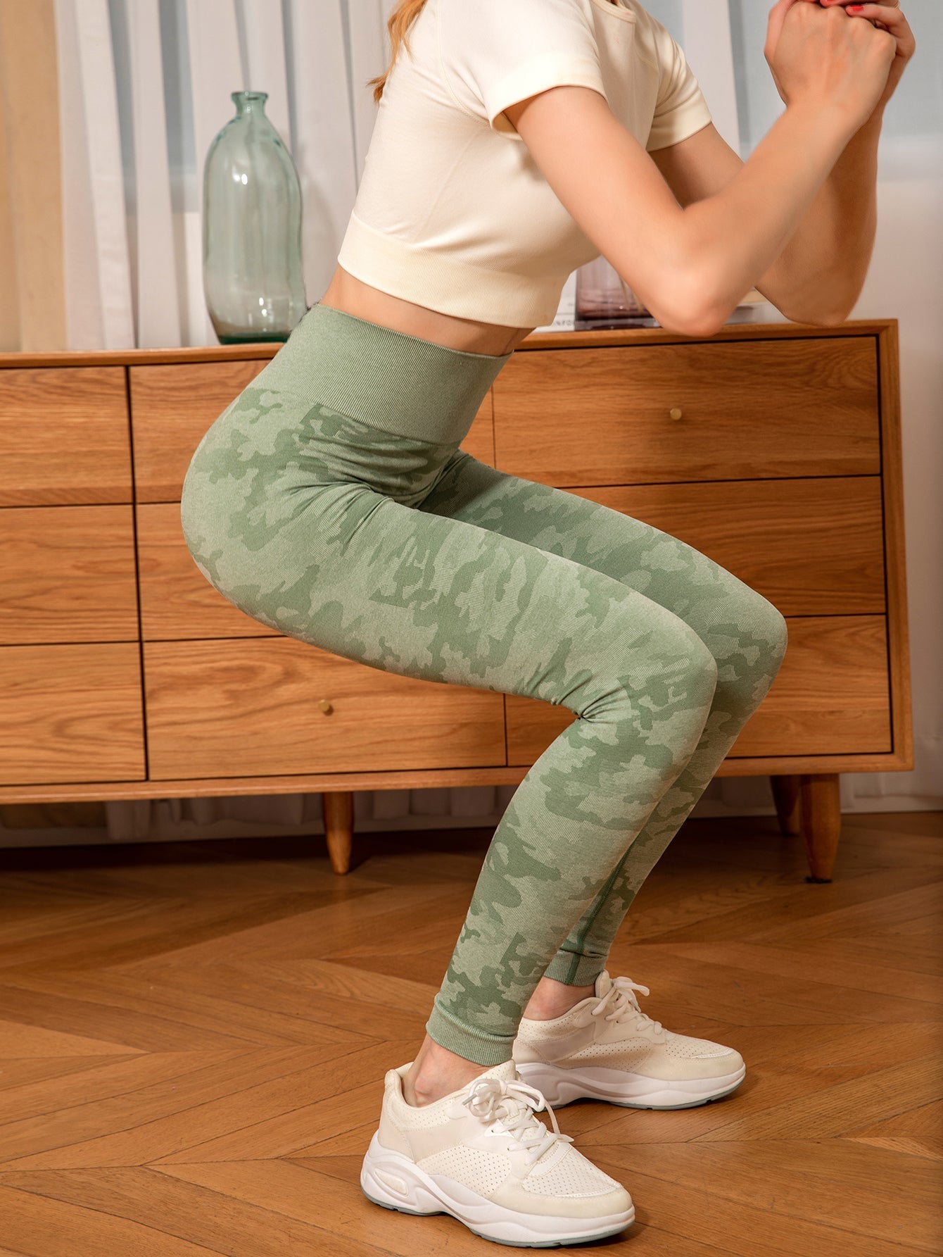 Women's camouflage yoga pants sports leggings running casual sports pants Sai Feel