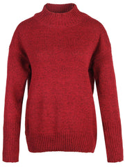 Women's casual half high neck slim jumper solid color warm long sleeve sweater Sai Feel