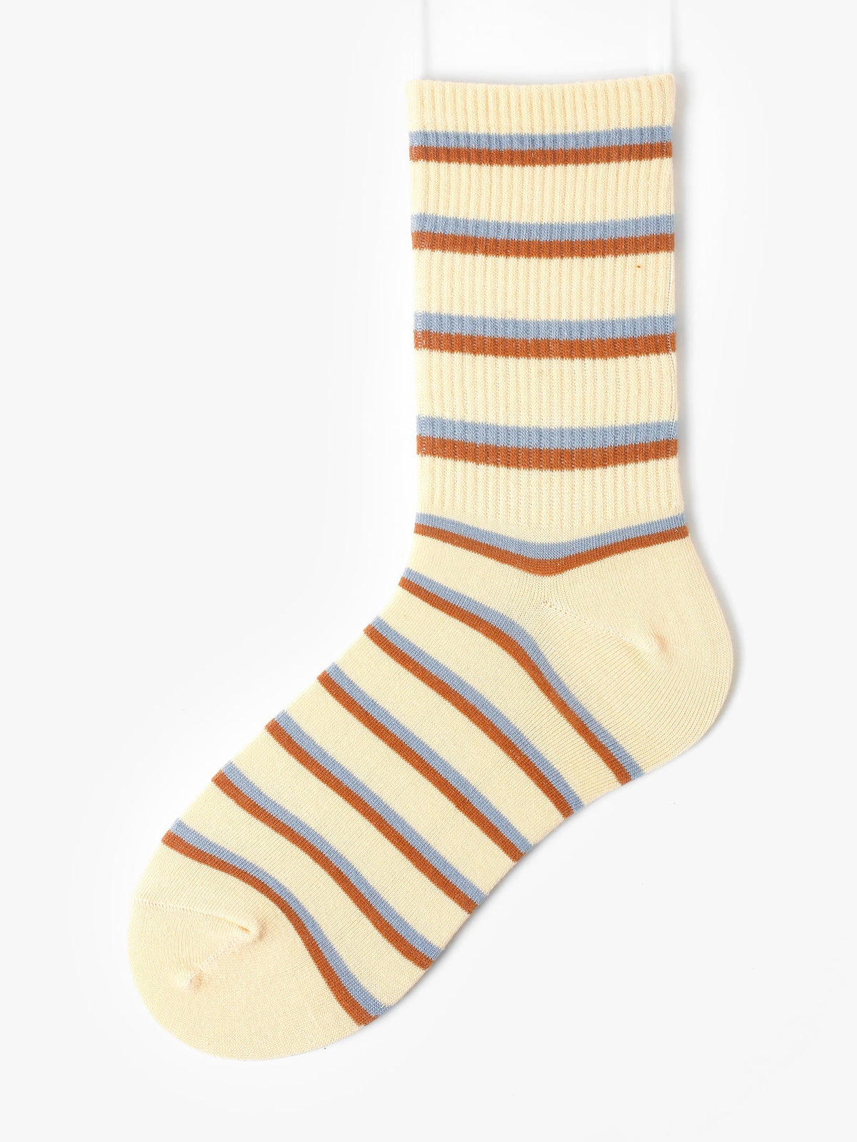 Women's crew and grid design crew socks Sai Feel