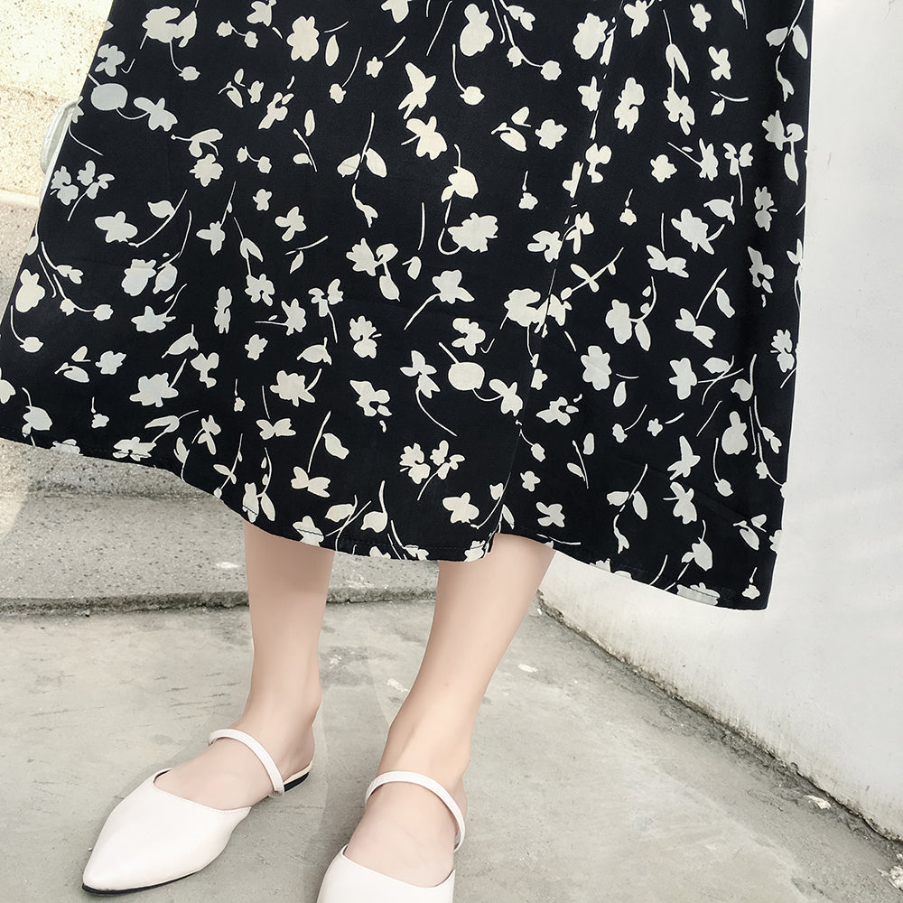 Women's dress floral high waist slim body skirt Sai Feel