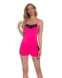 Women's knitting cotton sexy suspender pajamas shorts Sai Feel