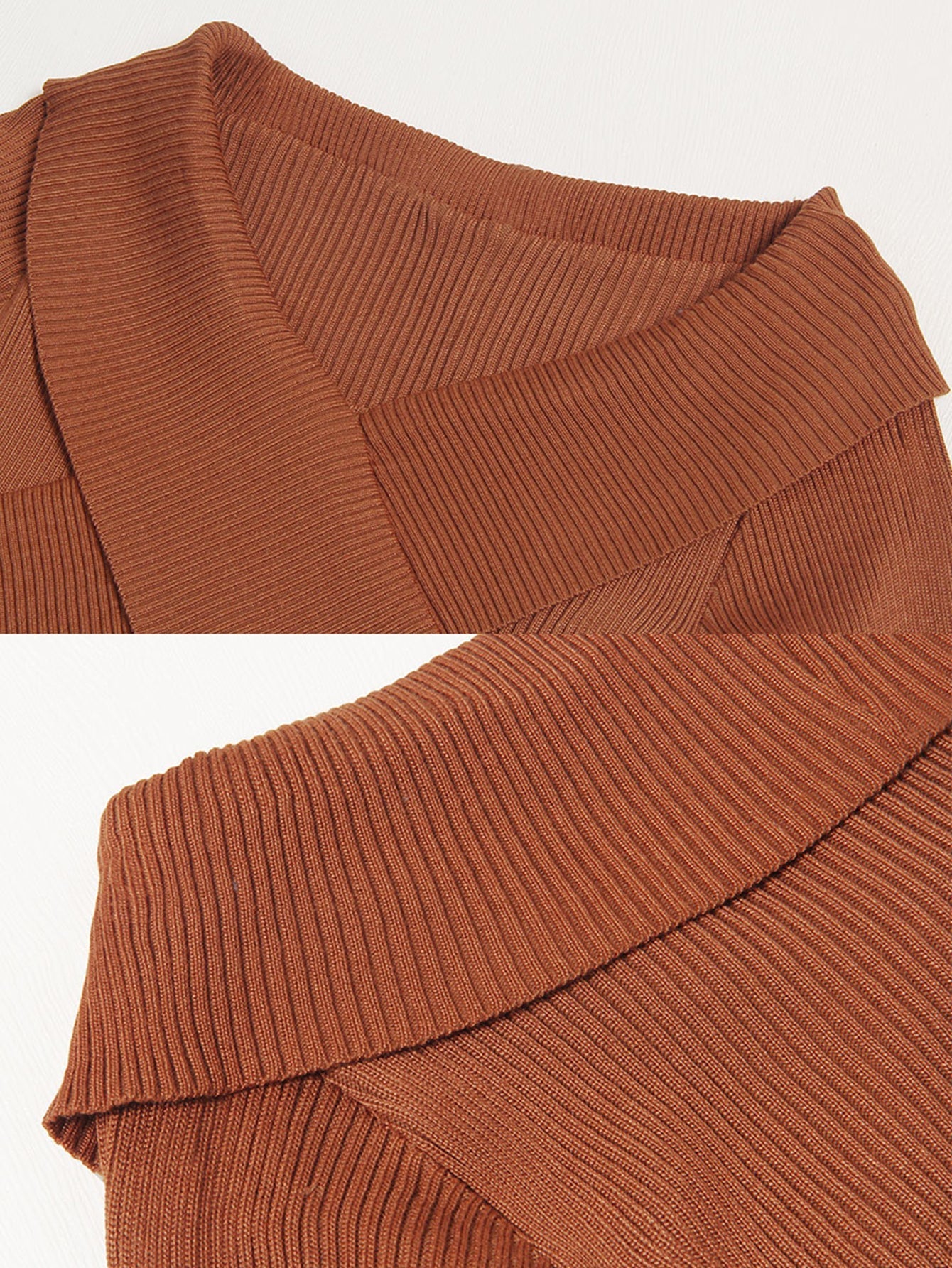 Women's v-neck slim knit sweater solid color base casual sweater Sai Feel