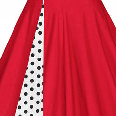 Womens 1950s Retro Rockabilly Princess Cosplay Dress Floral Halter Audrey Hepburn 50's 60's Party Costume Gown(S-2XL) Sai Feel