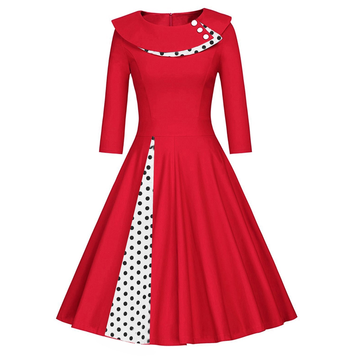 Womens 1950s Retro Rockabilly Princess Cosplay Dress Floral Halter Audrey Hepburn 50's 60's Party Costume Gown(S-2XL) Sai Feel