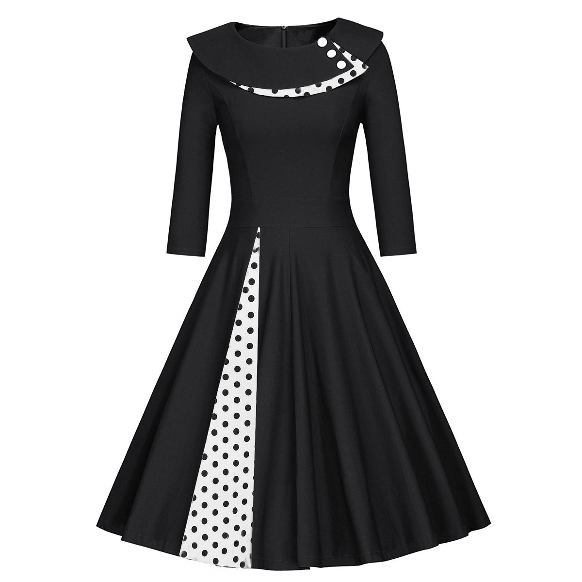 Womens 1950s Retro Rockabilly Princess Cosplay Dress Floral Halter Audrey Hepburn 50's 60's Party Costume Gown(S-2XL) Sai Feel