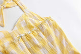 Womens 1950s Retro Rockabilly Princess Cosplay Dress plaid Halter 50's 60's Party Costume Gown(S-2XL) Sai Feel