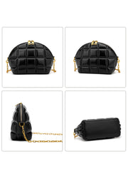 Woven 2 Zipper Crossbody Handbag Purse for Women, Small Shoulder Messenger Bag Clutch Wallet Square Bag Sai Feel