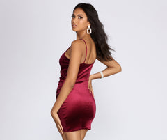 Wrapped In Velvet Mini Dress Sai Feel