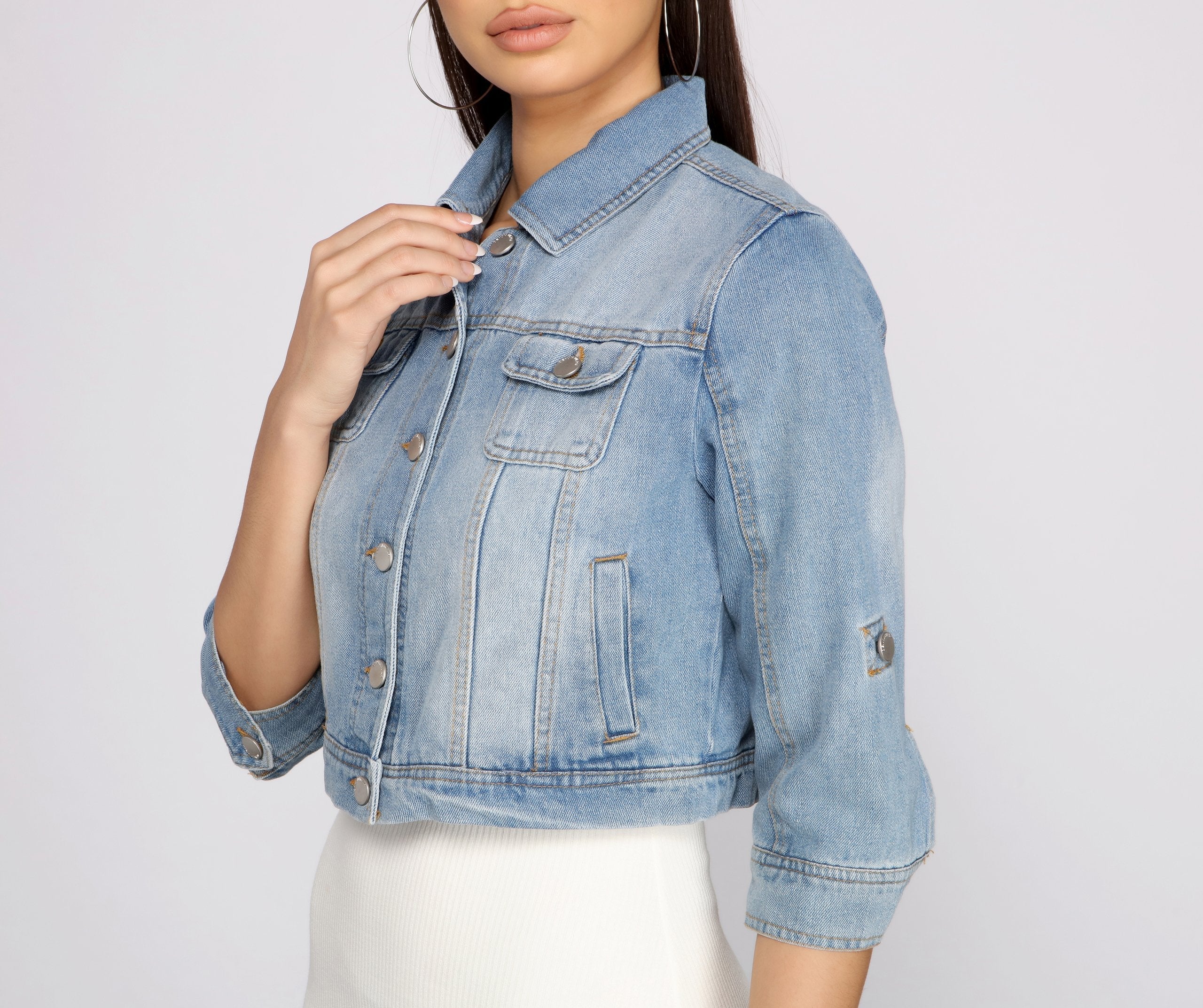 Your Go To Cropped Denim Jacket Sai Feel