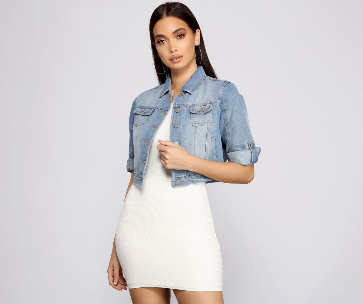 Your Go To Cropped Denim Jacket Sai Feel