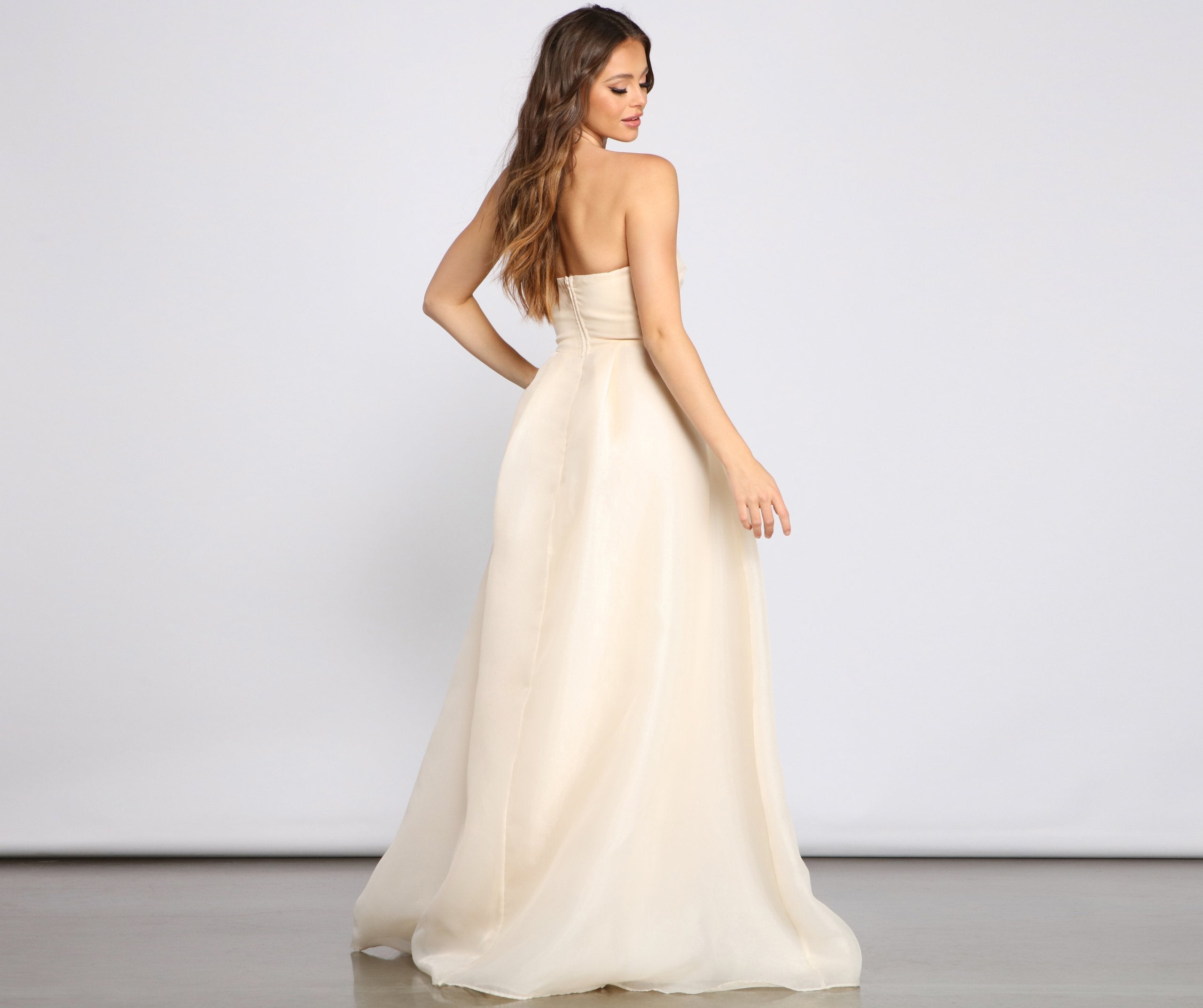 Zora Formal Strapless A-Line Dress Sai Feel